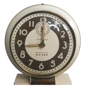 Vintage Westclox Big Ben Wind-Up Alarm Clock Metal 5.5" Retro
